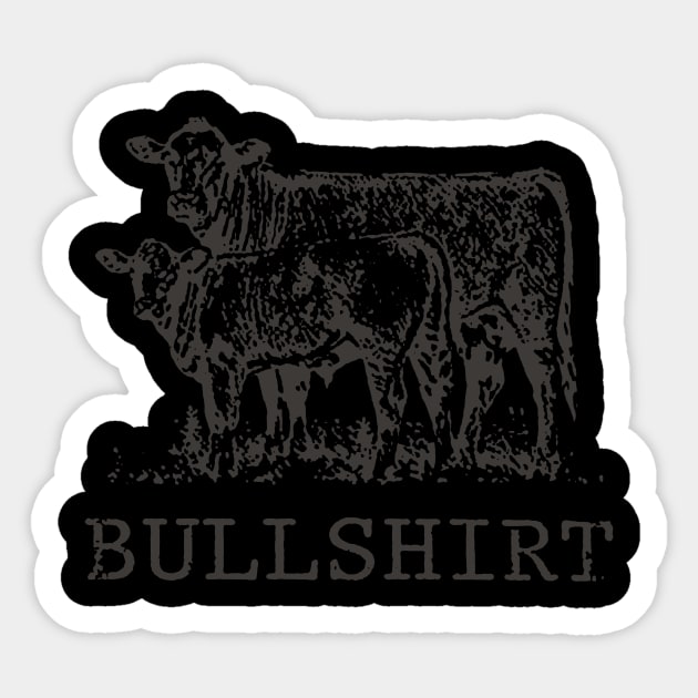 Bullshirt Cow Funny Sticker by ValentinkapngTee